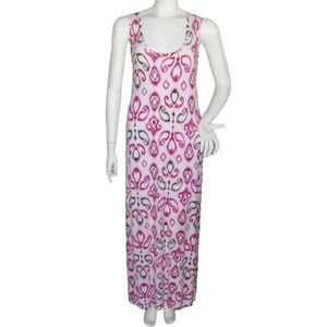 FRESH PRODUCE Maxi Dress, S, Tank Upper, White/Purple/Pink/Green, Long, Jersey